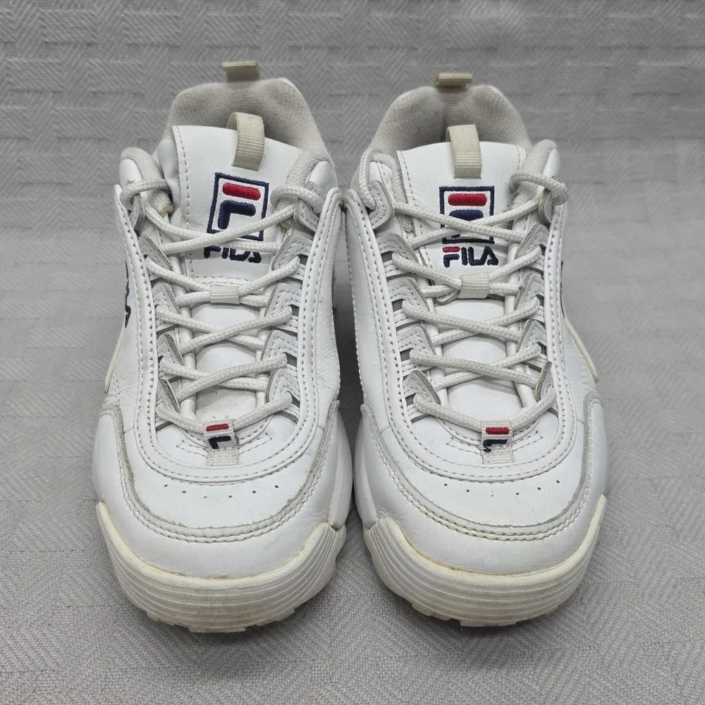 FILA Disruptor II White Women's Size 7 Chunky Platform Sneaker 5FM00002-125